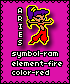 aries — ram, fire, red