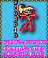 scorpio — scorpion, water, burgundy