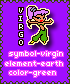 virgo — virgin, earth, green
